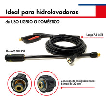 Cargar imagen en el visor de la galería, Kit de manguera, gatillo, lanza y boquilla para hidrolavadora DGLNH120